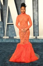 DOMINIQUE FISHBACK at Vanity Fair Oscar Party in Beverly Hills 03/12/2023