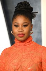 DOMINIQUE FISHBACK at Vanity Fair Oscar Party in Beverly Hills 03/12/2023