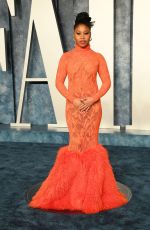 DOMINIQUE FISHBACK at Vanity Fair Oscar Party in Beverly Hills 03/12/2023
