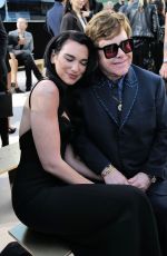 DUA LIPA at Versace FW23 Fashion Show at Pacific Design Center in West Hollywood 03/09/2023