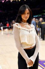 EIZA GONZALEZ at a Lakers Game in Los Angeles 03/17/2023