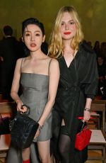 ELLE FANNING at Alexander Mcqueen FW23 Show at Paris Fashion Week 03/04/2023