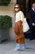 ELLIE BAMBER Leaves Ritz Hotel in Paris 02/28/2023