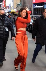 ELLIE GOULDING Arrives at Good Morning ASmerica Studios in New York 03/16/2023