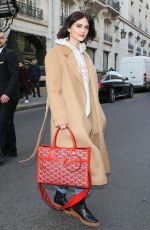 EMILI JONES Leaves Le Bristol Paris Hotel 03/02/2023