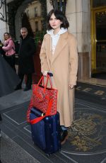 EMILI JONES Leaves Le Bristol Paris Hotel 03/02/2023