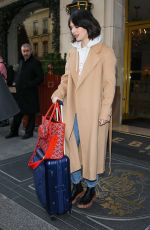 EMILI JONES Leaves Le Bristol Paris Hotel 03/02/2023