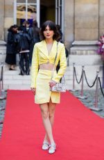 EMILIA JONES Arrives at La Maison Vivier Fashion Show in Paris 03/02/2023