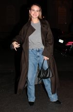 EMMA BROOKS Arrives at Her Hotel at Paris Fashion Week 03/03/2023