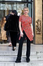 EMMA BROOKS Arrives at Paco Rabanne Fashion Show in Paris 03/01/2023