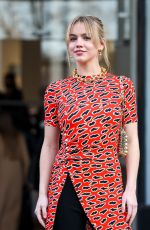 EMMA BROOKS Arrives at Paco Rabanne Fashion Show in Paris 03/01/2023