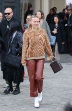 EMMA BROOKS Arrives at Stella Mc Cartney Womenswear Fall/Winter 2023-2024 Show at Paris Fashion Week 03/06/2023