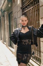EMMA BROOKS at Milan Fashion Week Photoshoot, February 2023