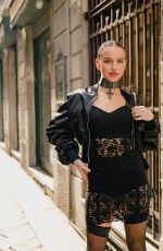 EMMA BROOKS at Milan Fashion Week Photoshoot, February 2023