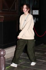 EMMA MYERS Arrives at Her Hotel in Paris 03/26/2023