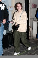 EMMA MYERS Arrives at Her Hotel in Paris 03/26/2023