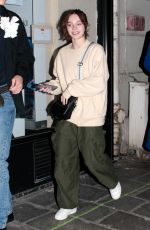 EMMA MYERS Arrives at Her Hotel in Paris 03/26/2023