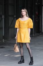 EMMA ROBERTS Arrives at Chloe Womenswear Fall/Winter 2023-2024 Show at Paris Fashion Week 03/02/2023