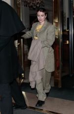 EMMA ROBERTS Leaves Her Hotel at Paris Fashion Week 03/01/2023
