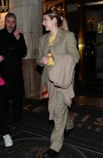 EMMA ROBERTS Leaves Her Hotel at Paris Fashion Week 03/01/2023
