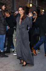 EVA LONGORIA Arrives at Late Show with Stephen Colbert in New York 03/07/2023