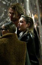 FLORENCE PUGH and Charlie Gooch Out for Dinner with friends at a Restaurant in Rome 03/25/2023