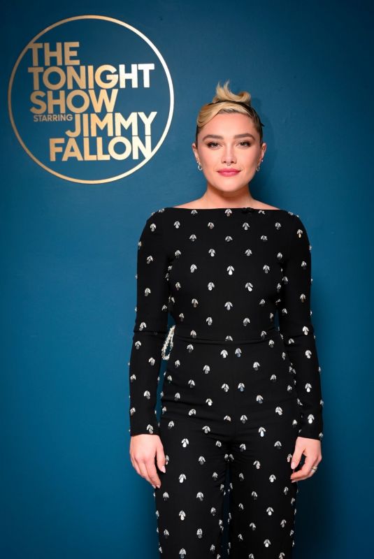 FLORENCE PUGH at Tonight Show Starring Jimmy Fallon 03/20/2023