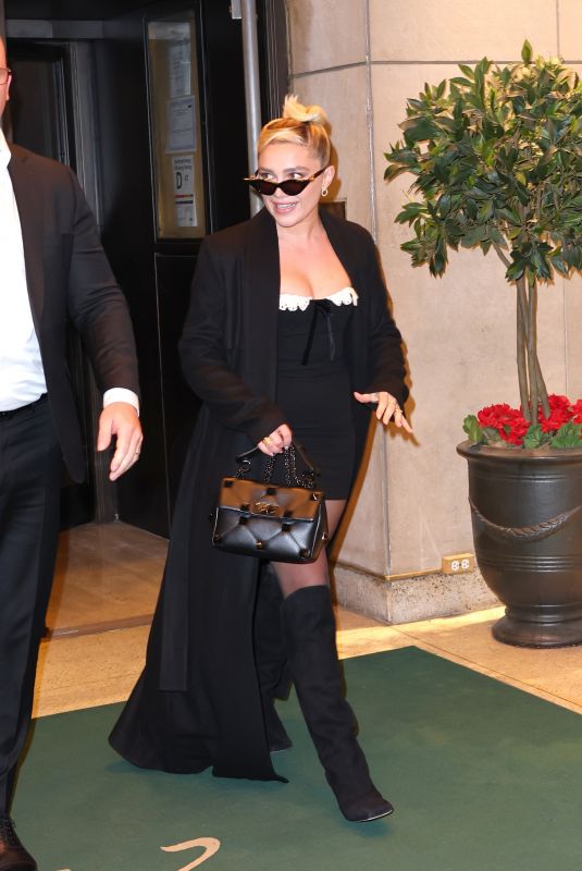 FLORENCE PUGH Leaves Her Hotel in New York 03/20/2023