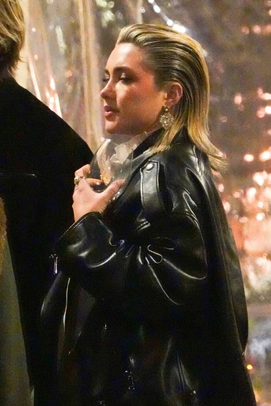 FLORENCE PUGH Outside a Restaurant in Rome 03/25/2023