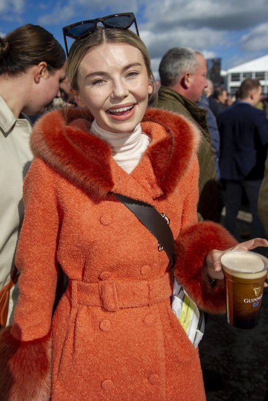 GEORGIA TOFFOLO Enjoys a Drink at 2023 Cheltenham Festival 03/14/2023