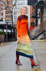 GIGI HADID Returns to Her Home in New York 02/28/2023