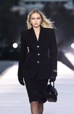 GIGI HADID Walks Runway at Versace FW23 Show in West Hollywood 03/09/2023