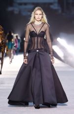 GIGI HADID Walks Runway at Versace FW23 Show in West Hollywood 03/09/2023