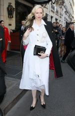 GWENDOLINE CHRISTIE Leaves Le Bristol Hotel in Paris 03/02/2023
