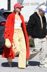 HAILEY and Justin BIEBER Leaves Great White in West Hollywood 03/26/2023