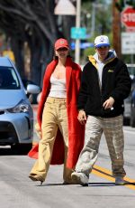 HAILEY and Justin BIEBER Leaves Great White in West Hollywood 03/26/2023