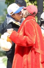 HAILEY and Justin BIEBER Leaves Great White in West Hollywood 03/26/2023