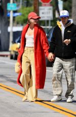HAILEY and Justin BIEBER Leaves Great White in West Hollywood 03/26/2023