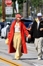 HAILEY and Justin BIEBER Leaves Great White in West Hollywood 03/26/2023