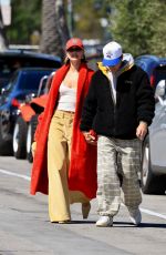 HAILEY and Justin BIEBER Leaves Great White in West Hollywood 03/26/2023