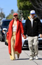 HAILEY and Justin BIEBER Leaves Great White in West Hollywood 03/26/2023