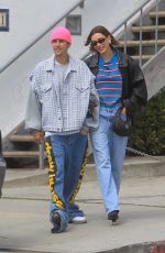HAILEY and Justin BIEBER Out for Lunch at Great White in West Hollywood 03/13/2023