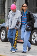 HAILEY and Justin BIEBER Out for Lunch at Great White in West Hollywood 03/13/2023