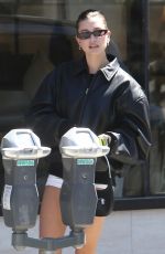 HAILEY BIEBER Arrives at Zinque Cafe in West Hollywood 03/28/2023