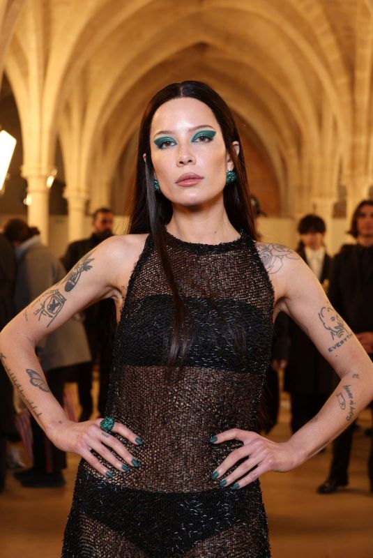 HALSEY at Lanvin Fashion Show at Paris Fashion Week 03/05/2023