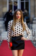 HALSTON SAGE Arrives at La Maison Vivier Fashion Show in Paris 03/02/2023