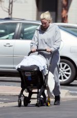 HEATHER RAE YOUNG Out with Her Baby in Newport Beach 03/25/2023