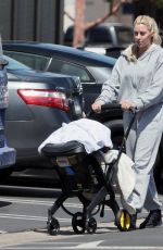 HEATHER RAE YOUNG Out with Her Baby in Newport Beach 03/25/2023