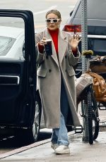 HILARY DUFF at a Starbucks in Studio City 03/11/2023