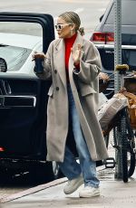 HILARY DUFF at a Starbucks in Studio City 03/11/2023